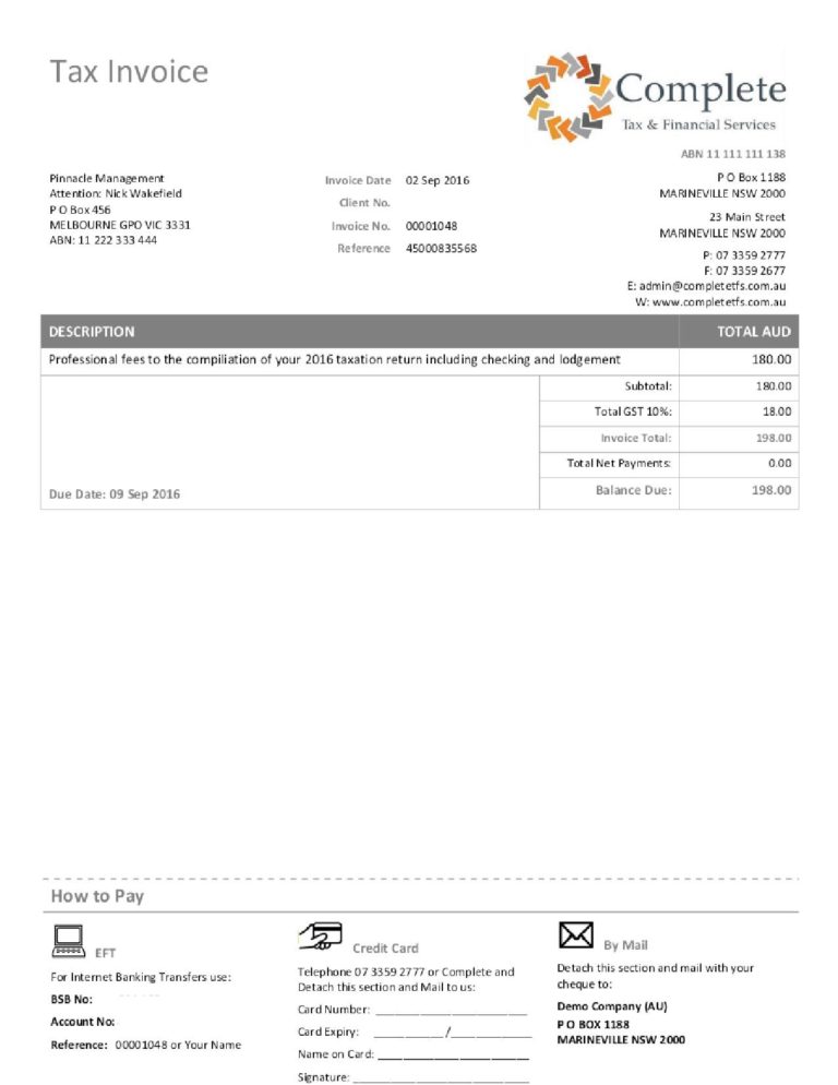 Xero Invoice - Complete Tax and Financial Services-page-001